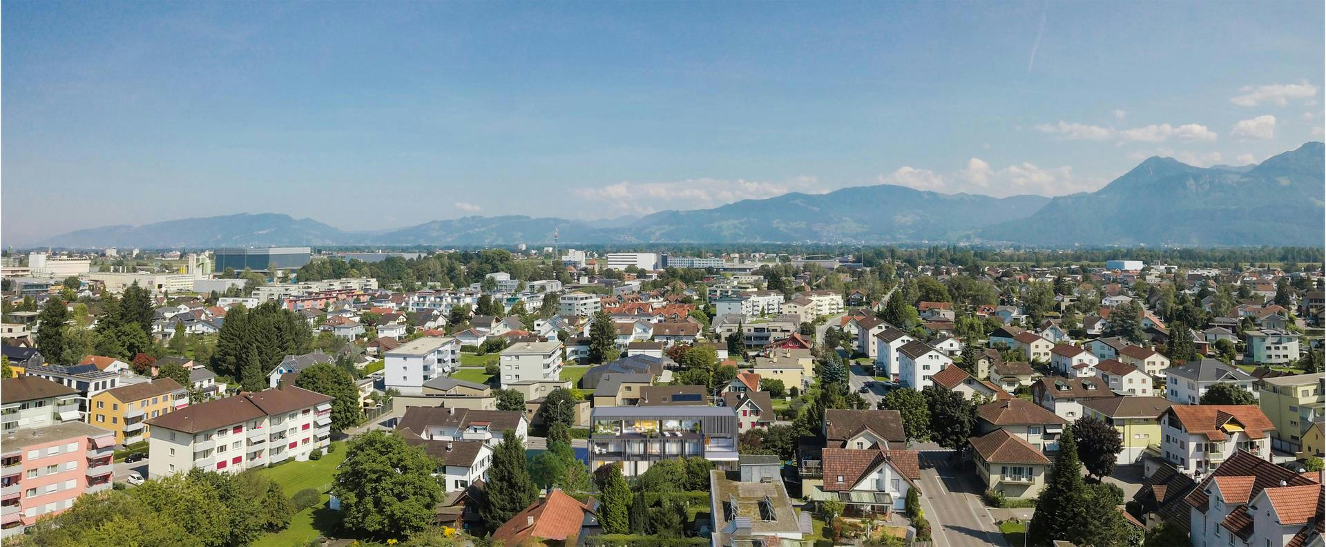 Planning and concept of the multi-family house Aura in Widnau by the architectural office N2A.