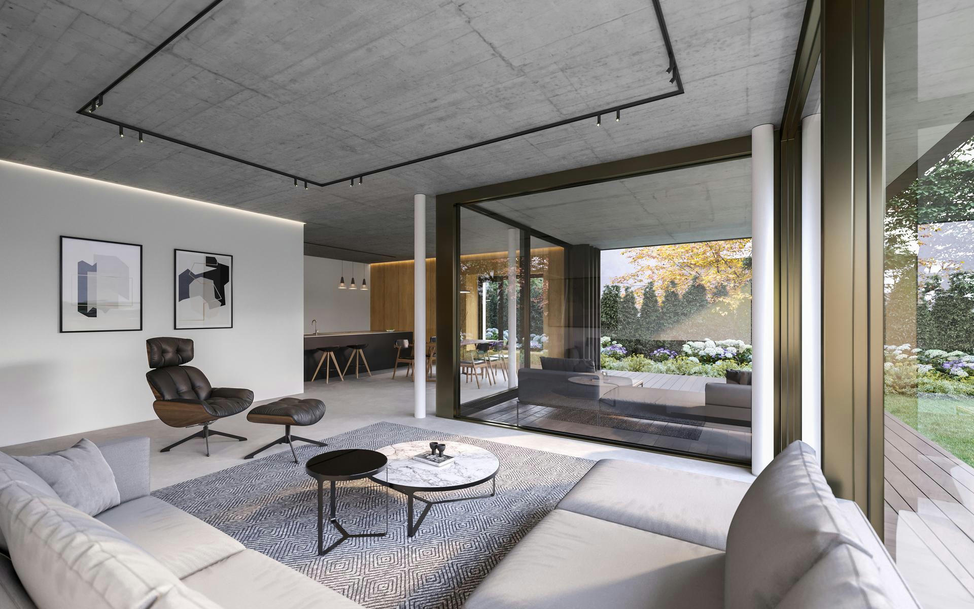 Planning and concept of the multi-family house Aura in Widnau by the architectural office N2A.