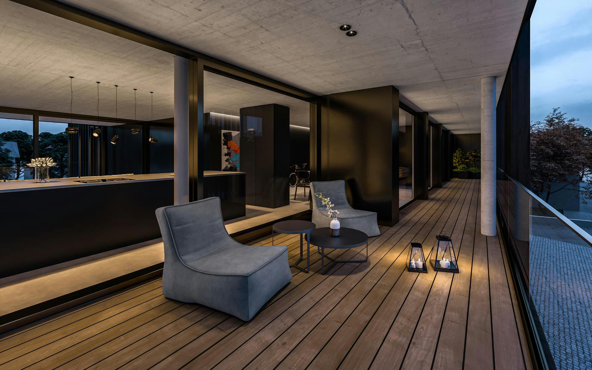 Planning and concept of the multi-family house Aura in in Widnau by the architectural office N2A.