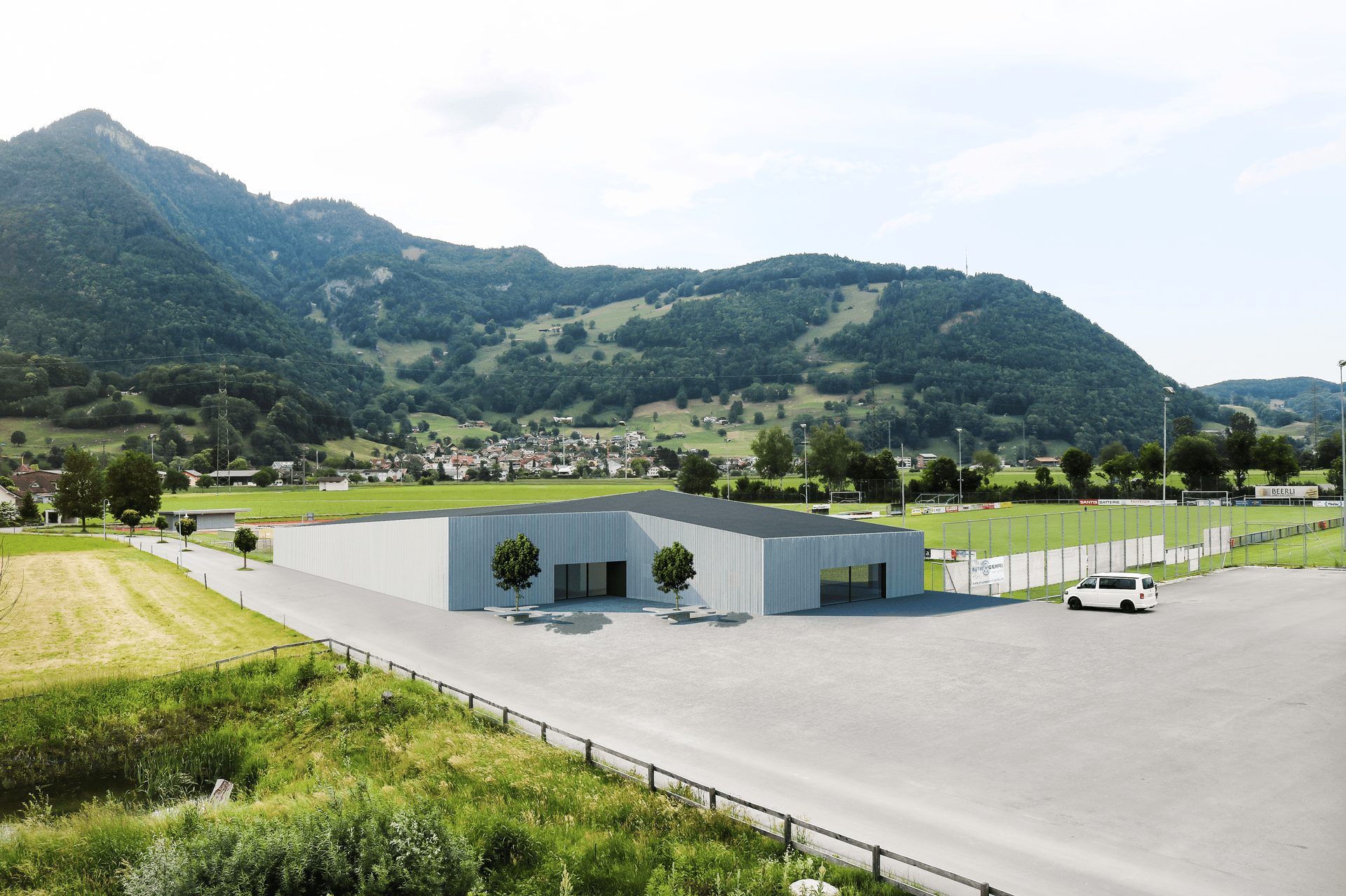 Planning of the Clubhaus Rüthi in Rüthi by the architects of N2A.