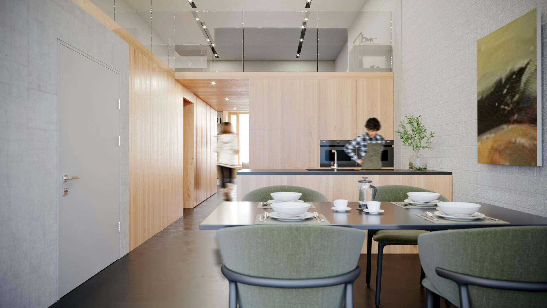 Planning and concept of the lofts in Rorschach by the architects of N2A.