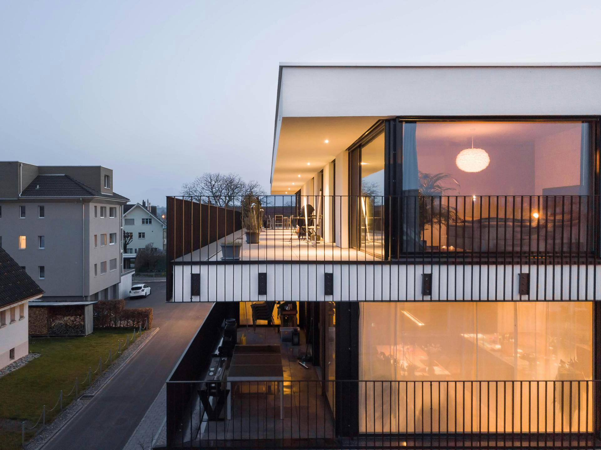 Planning and concept of the multi-family house Distelweg in Kriessern by the architectural office N2A.