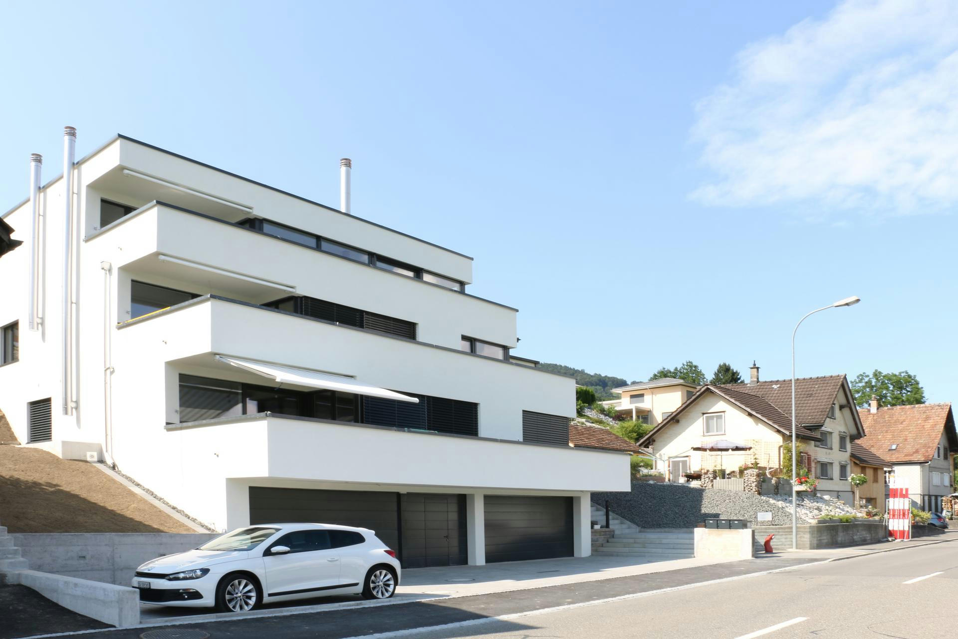 Planning and concept of the multi-family house färsch in Rüthi by the architectural office N2A.