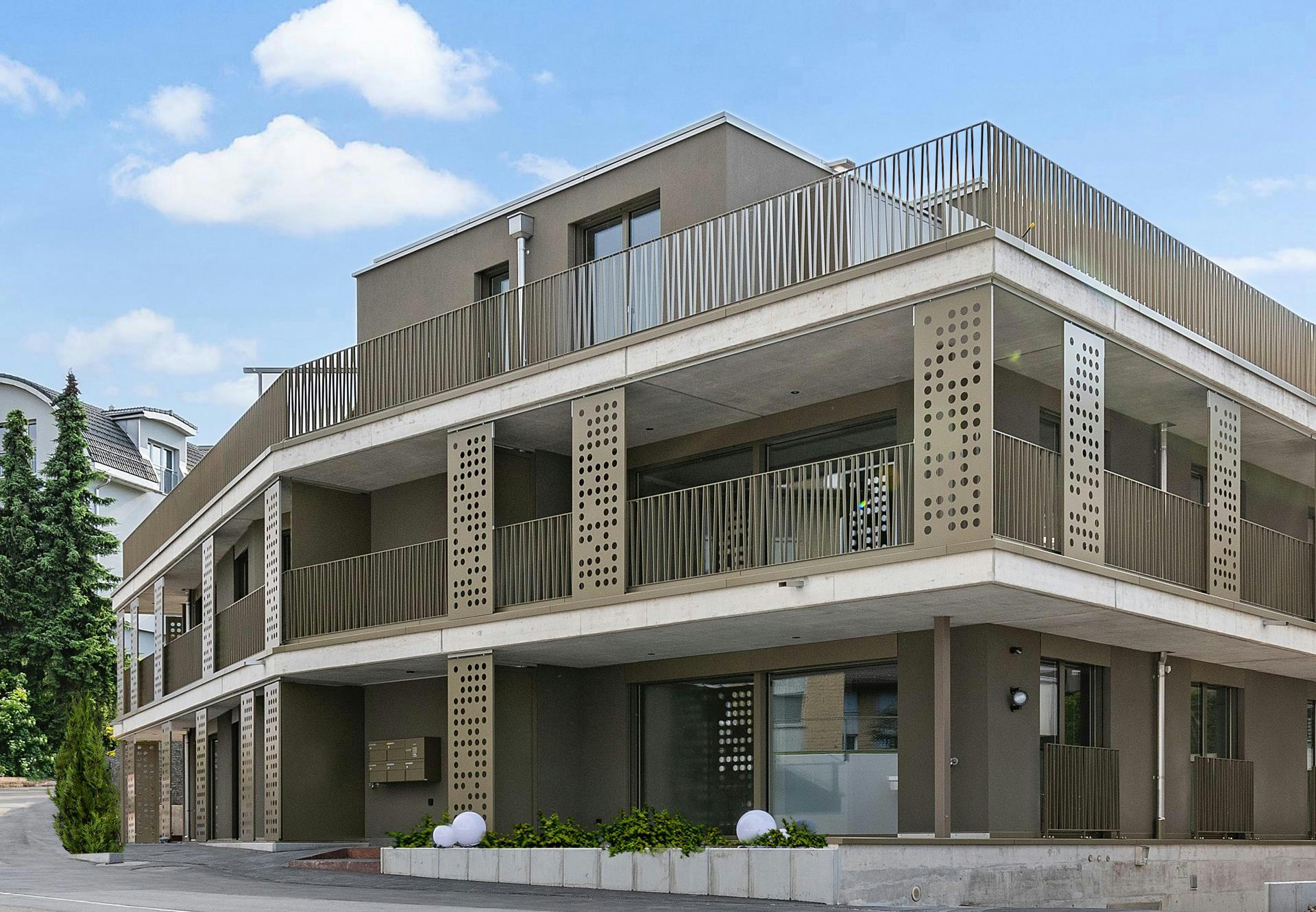 Planning and concept of the multi-family house Papillon in Freienbach by the architectural office N2A.