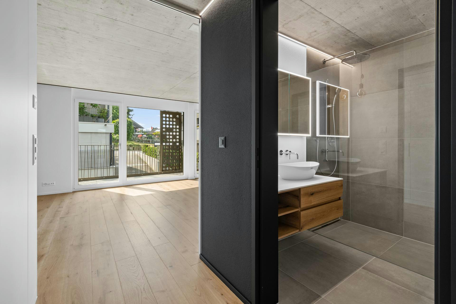 Planning and concept of the multi-family house Papillon in Freienbach by the architectural office N2A.