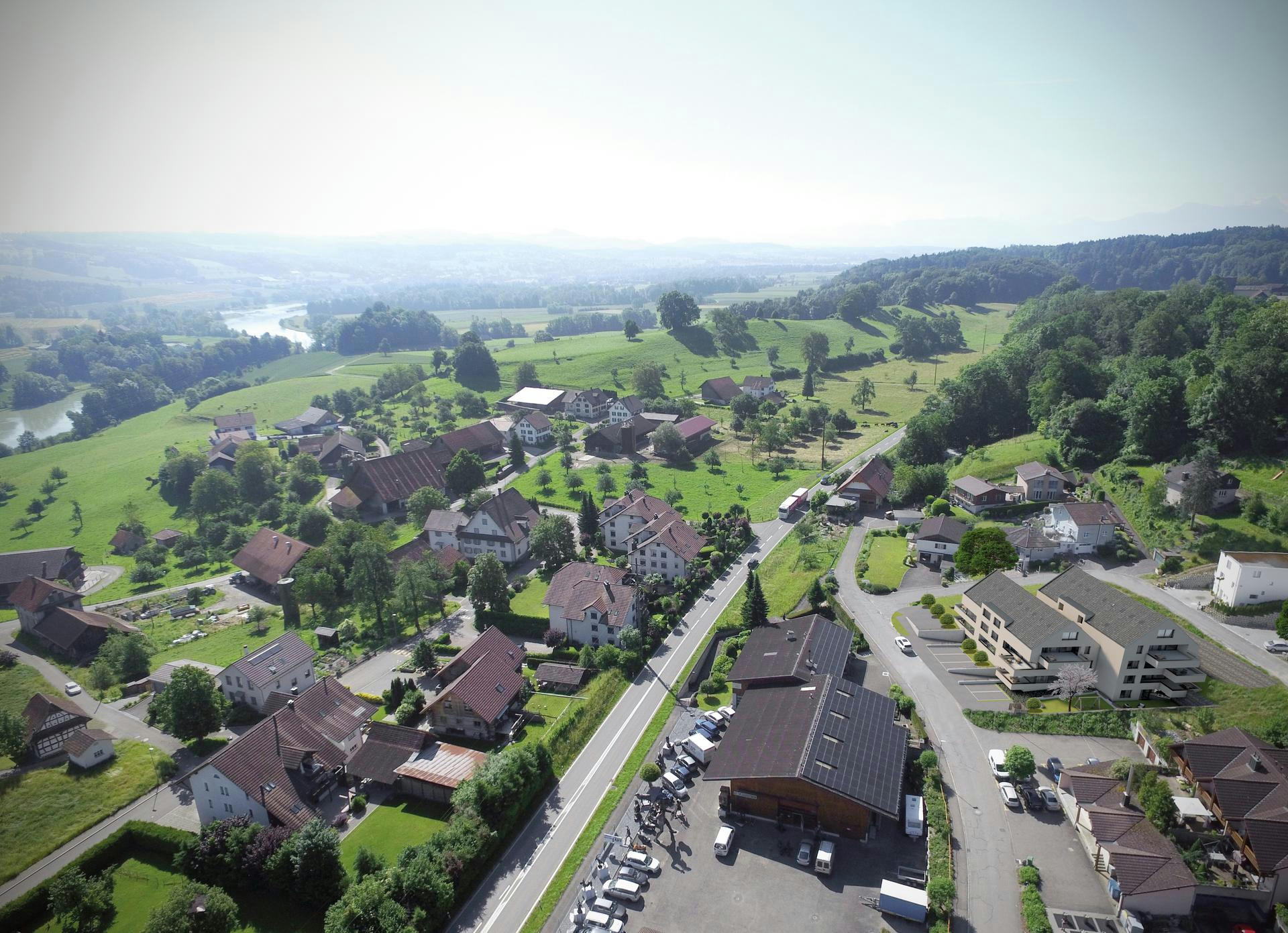 Planning and concept of the multi-family house Spilihof in Bremgarten by the architectural office N2A.