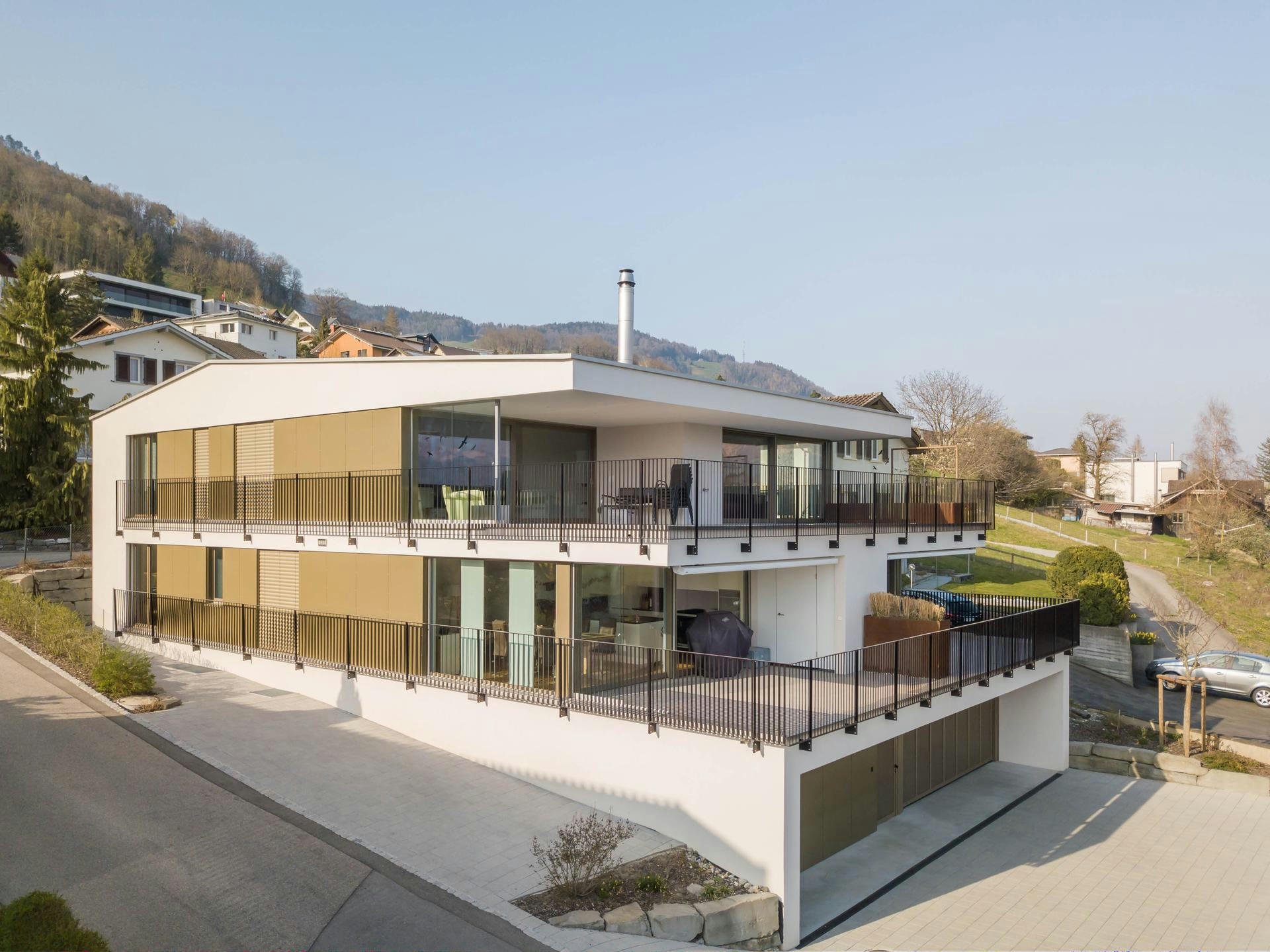 Planning and concept of the multi-family house Widemstraße in Rüthi by the architectural office N2A.