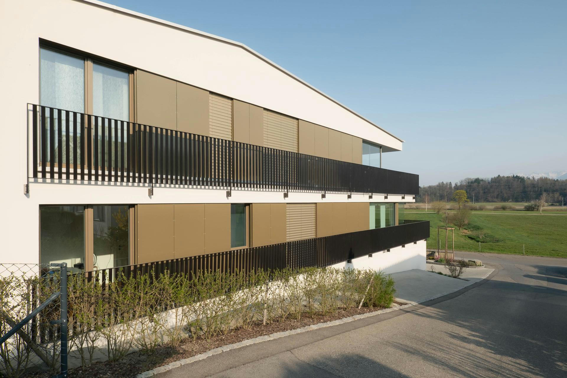 Planning and concept of the multi-family house Widemstraße in Rüthi by the architectural office N2A.