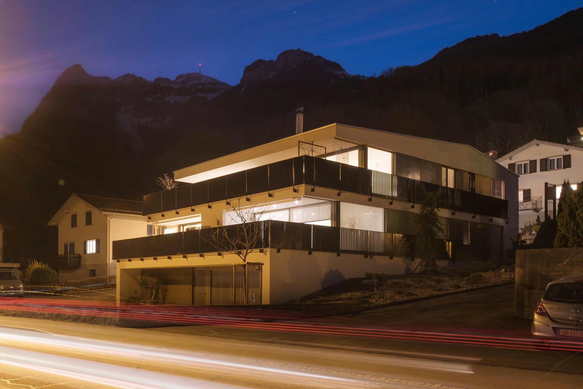 Planning and concept of the multi-family house Widemstraße in Rüthi by the architectural office N2A.
